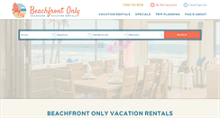 Desktop Screenshot of beachfrontonly.com