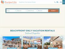 Tablet Screenshot of beachfrontonly.com